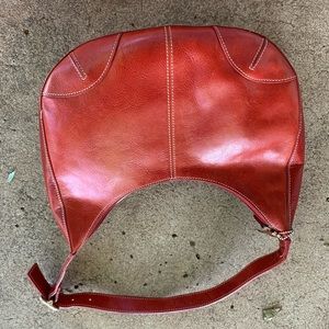 Red/maroon fossil purse